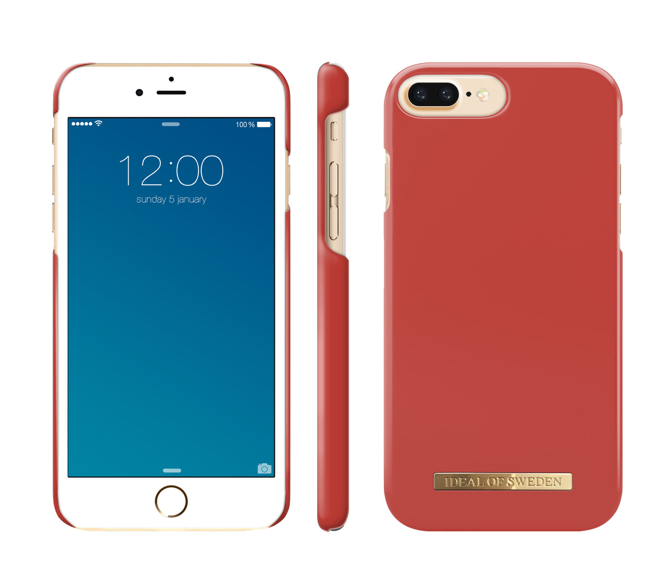 IDEAL OF SWEDEN Fashion, Backcover, Apple, iPhone 6 Plus, iPhone 7 Plus ,iPhone 8 Plus, Aurora Red