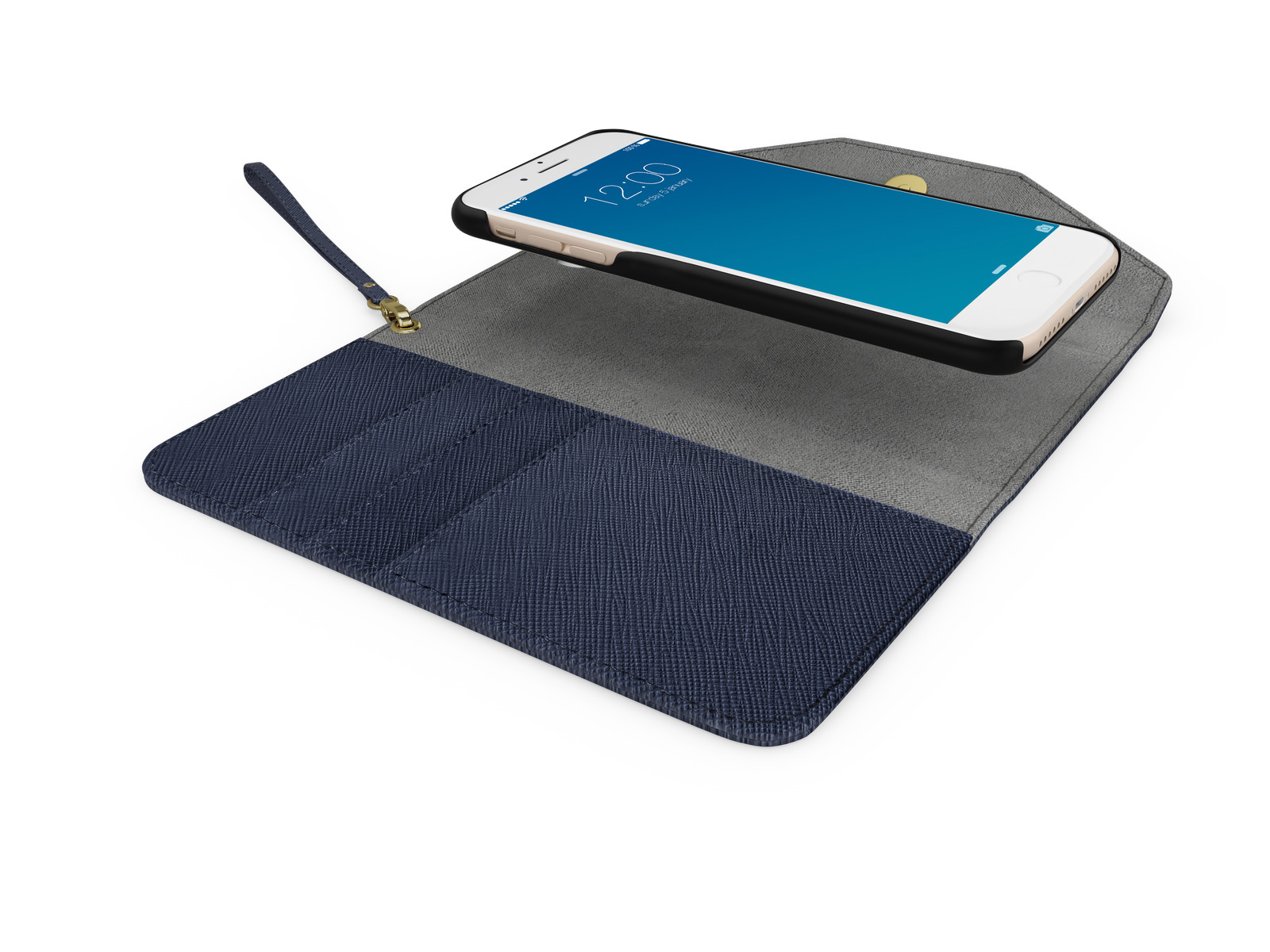 IDEAL OF SWEDEN Mayfair Clutch, Bookcover, Apple, iPhone 6, iPhone 7, iPhone 8, Marine