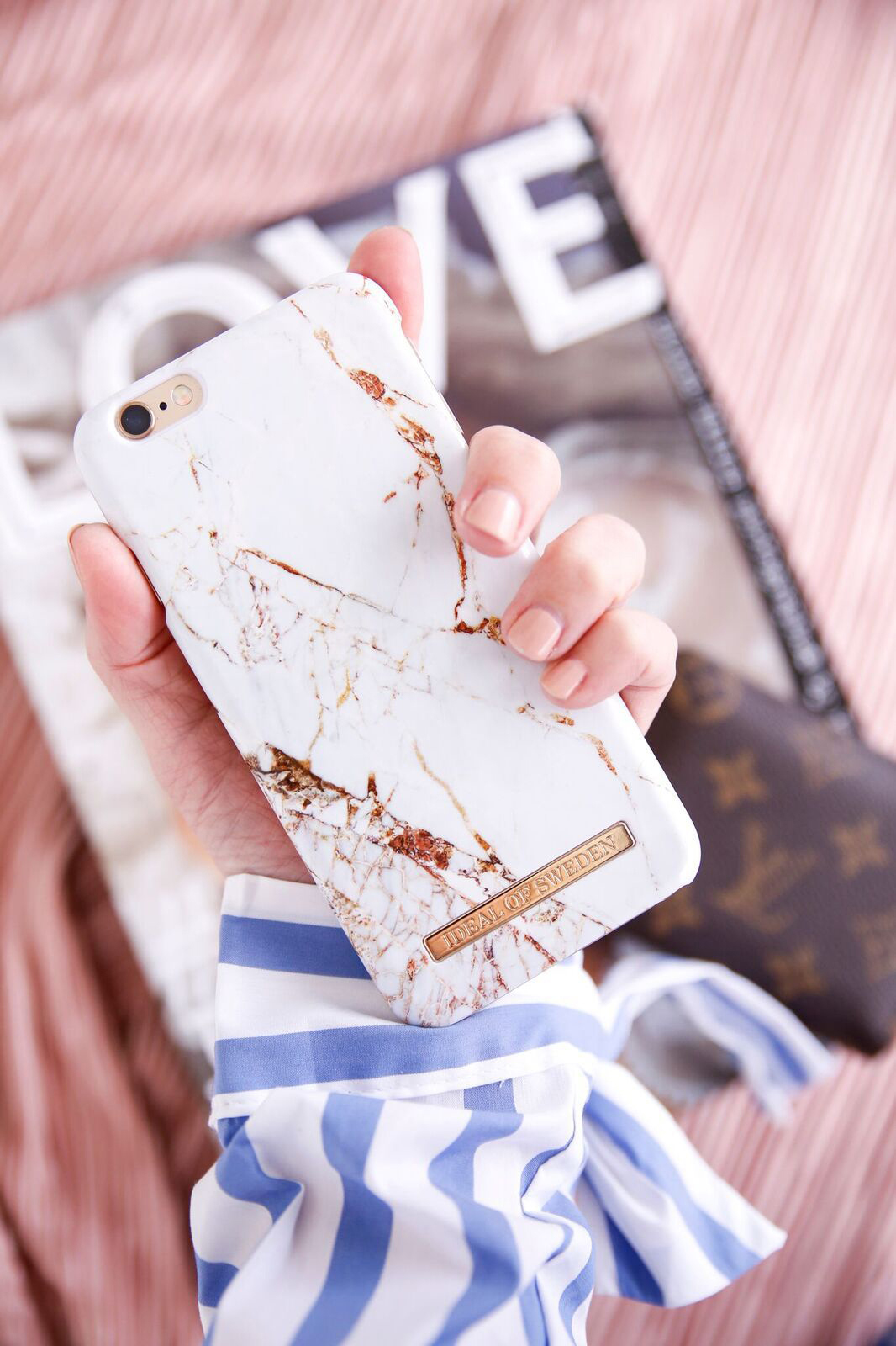 IDEAL OF SWEDEN Fashion, Backcover, Apple, iPhone SE (2016), Carrara Gold
