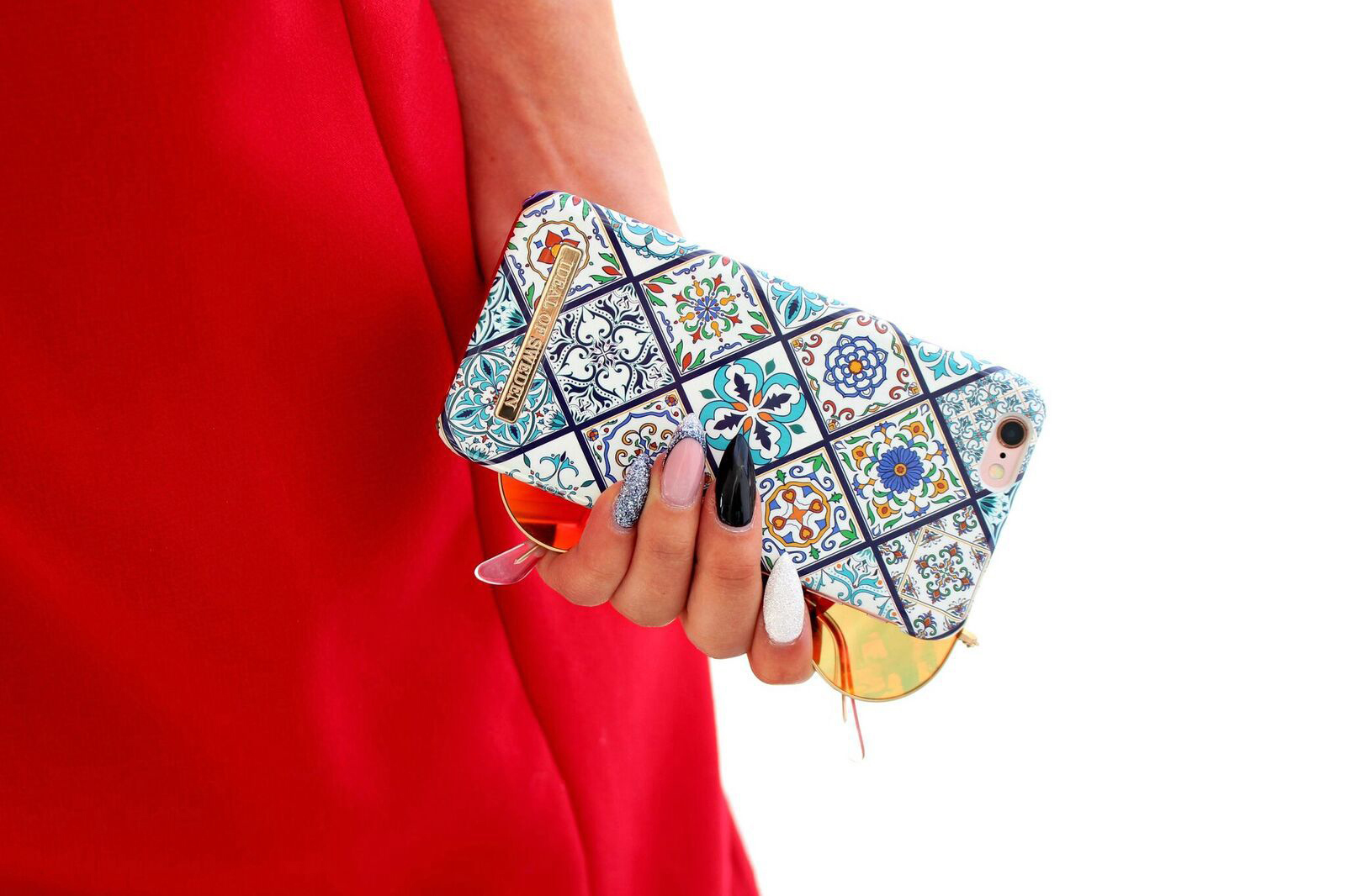 IDEAL OF SWEDEN Fashion, Backcover, Apple, iPhone 6, iPhone 7, iPhone 8, Mosaic