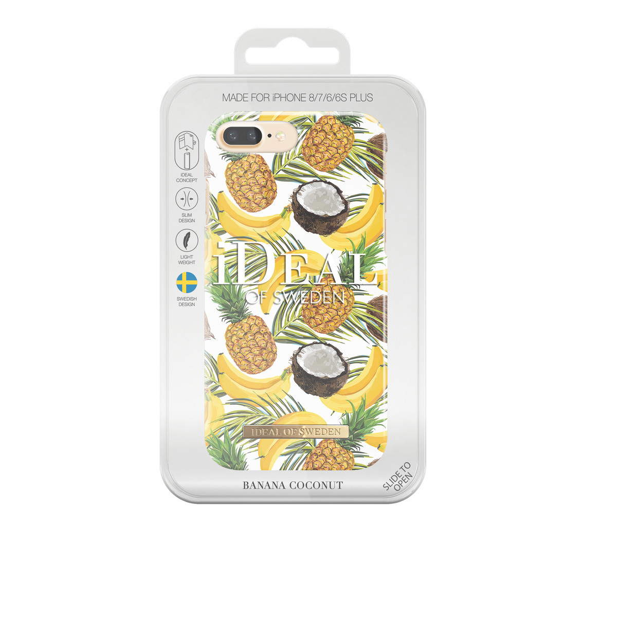 IDEAL OF SWEDEN Fashion, Backcover, Apple, iPhone 6 Plus, iPhone 7 Plus ,iPhone 8 Plus, Banana Coconut