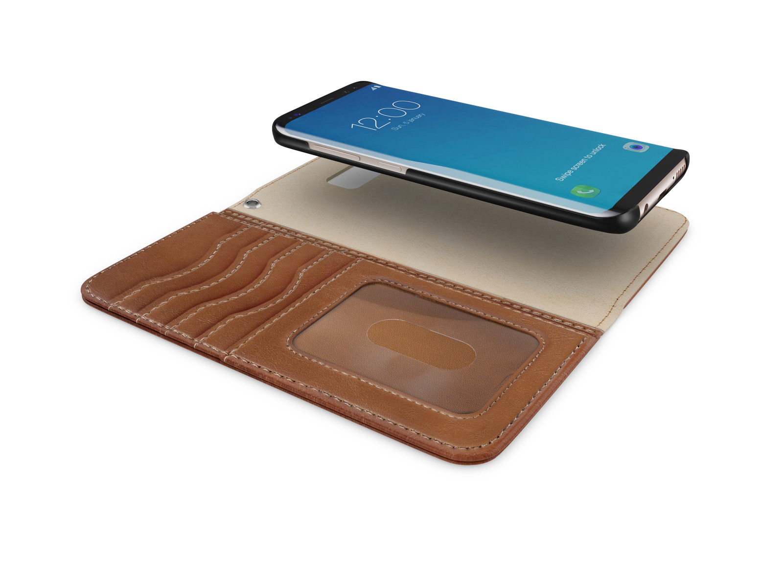 IDEAL OF SWEDEN Magnet, Bookcover, Samsung, Galaxy S8+, Braun