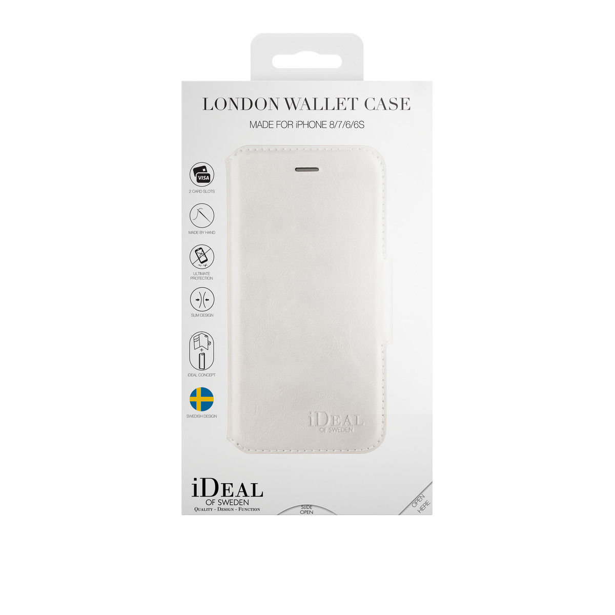 IDEAL OF SWEDEN Fashion, Bookcover, Apple, iPhone 6, iPhone 7, iPhone 8, Weiß