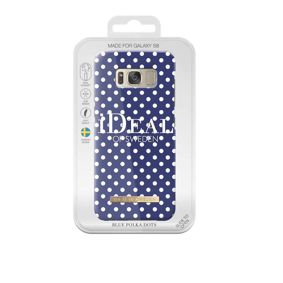 IDEAL OF SWEDEN Fashion, Backcover, Samsung, Galaxy S8, Blue Polka Dots