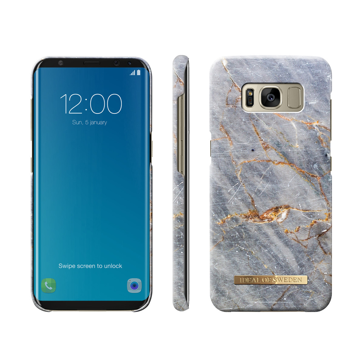 IDEAL OF SWEDEN Fashion, Backcover, Samsung, Galaxy S8, Royal Grey Marble