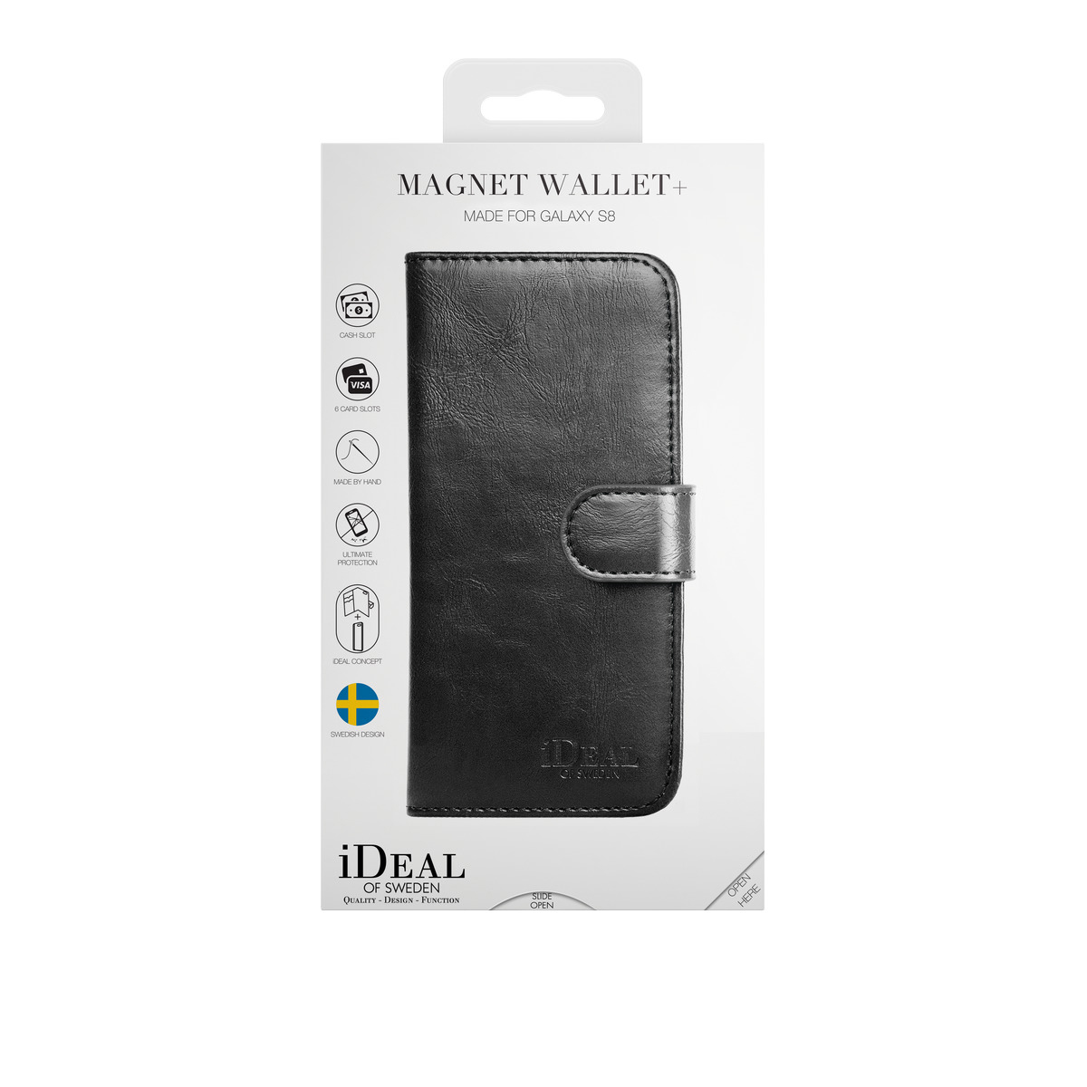 IDEAL OF SWEDEN Magnet, Bookcover, Samsung, Galaxy S8, Schwarz