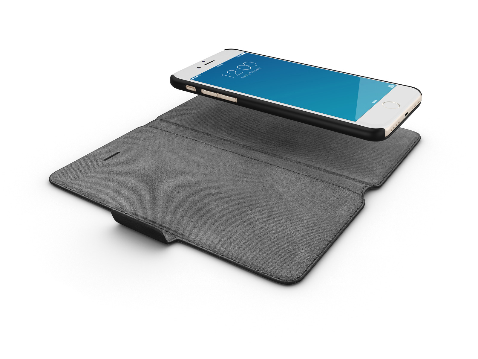 IDEAL OF SWEDEN Fashion, Bookcover, Apple, iPhone 6, iPhone 7, iPhone 8, Schwarz