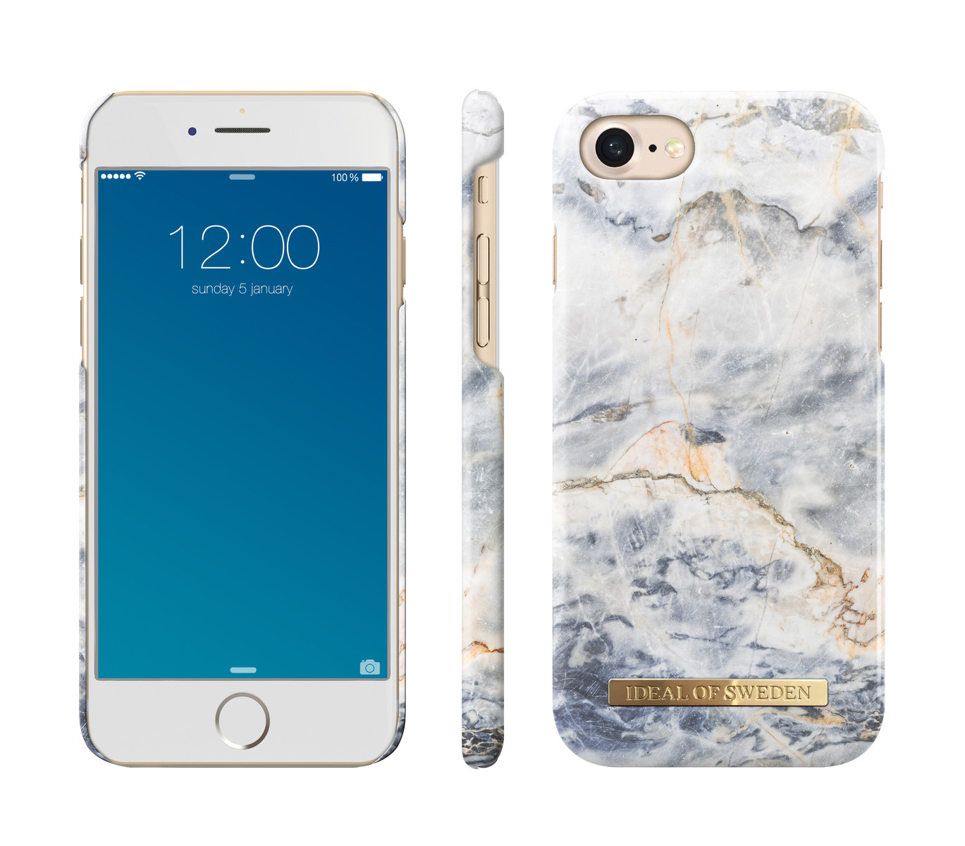 IDEAL OF SWEDEN Fashion, Backcover, Apple, iPhone 6, iPhone 7, iPhone 8, Ocean Marble