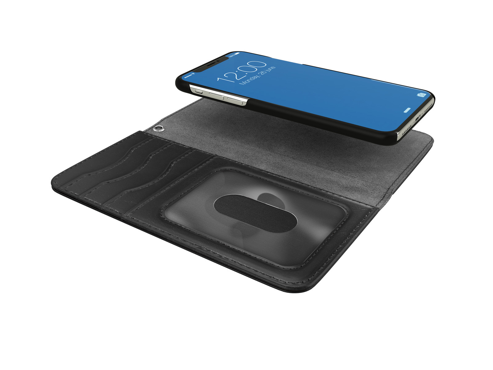 IDEAL OF SWEDEN Magnet, Bookcover, Apple, iPhone X, Schwarz