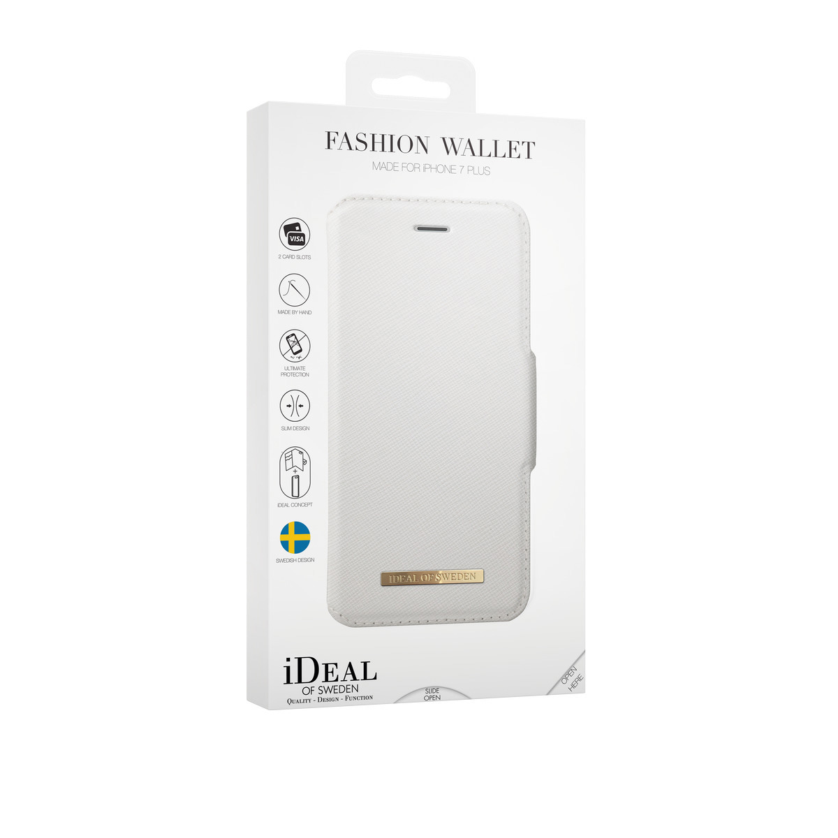 IDEAL OF SWEDEN Fashion, Bookcover, Apple, iPhone 6 Plus, iPhone 7 Plus ,iPhone 8 Plus, Weiß