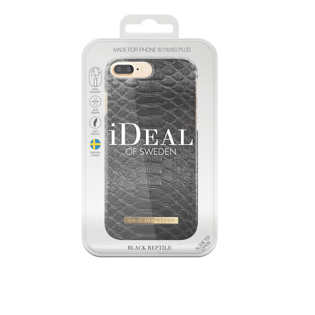 IDEAL OF SWEDEN Black 8 iPhone Fashion, Plus, iPhone ,iPhone Apple, Reptile Plus Plus, 7 6 Backcover