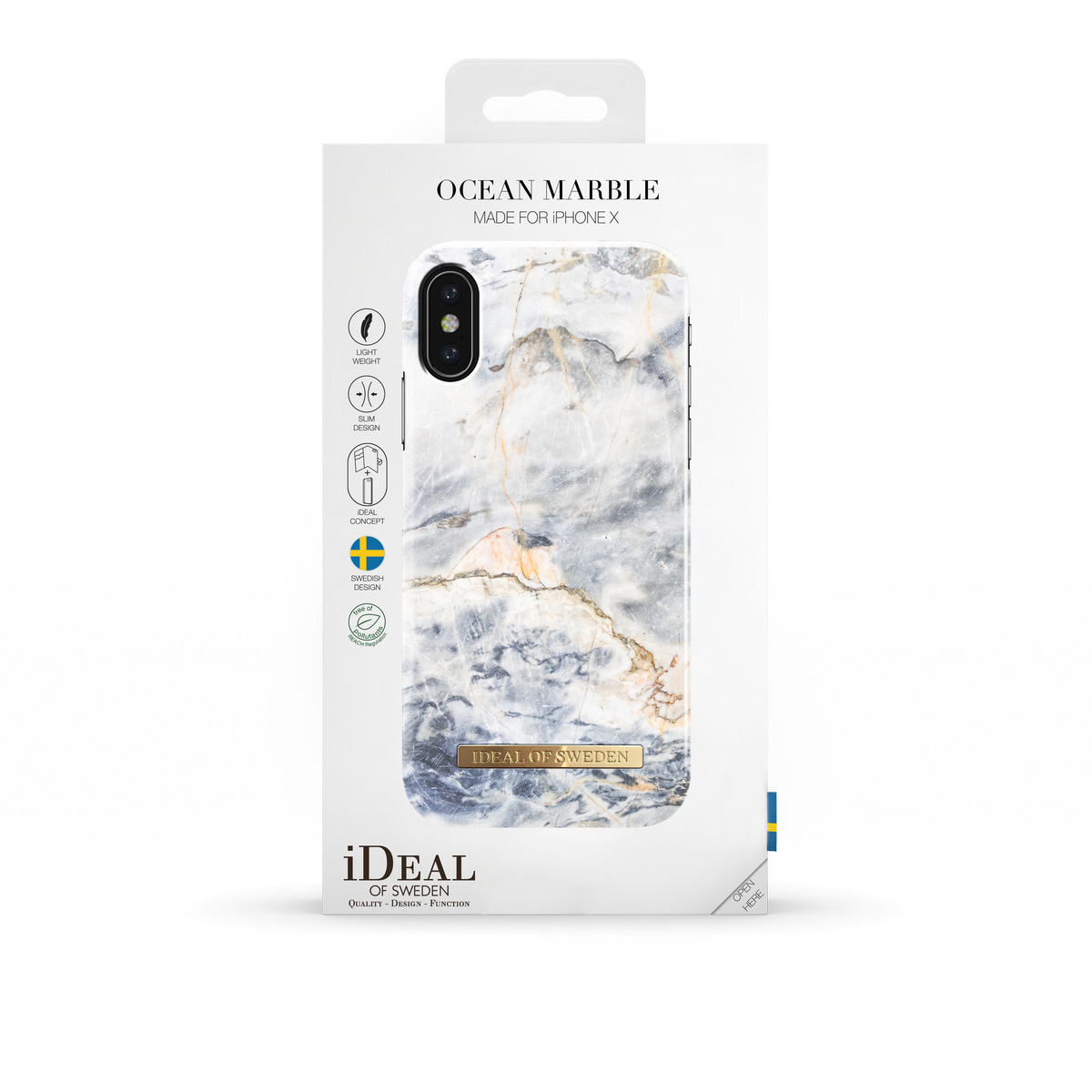 IDEAL OF SWEDEN Fashion, Backcover, Apple, iPhone X, Ocean Marble