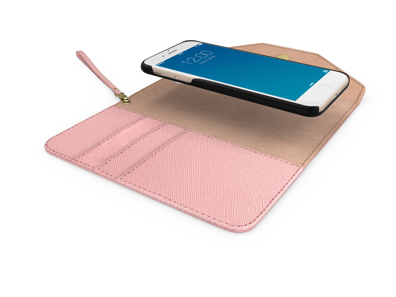 IDEAL OF SWEDEN Mayfair Clutch, Bookcover, Apple, iPhone 6 Plus, iPhone 7 Plus ,iPhone 8 Plus, Rosa