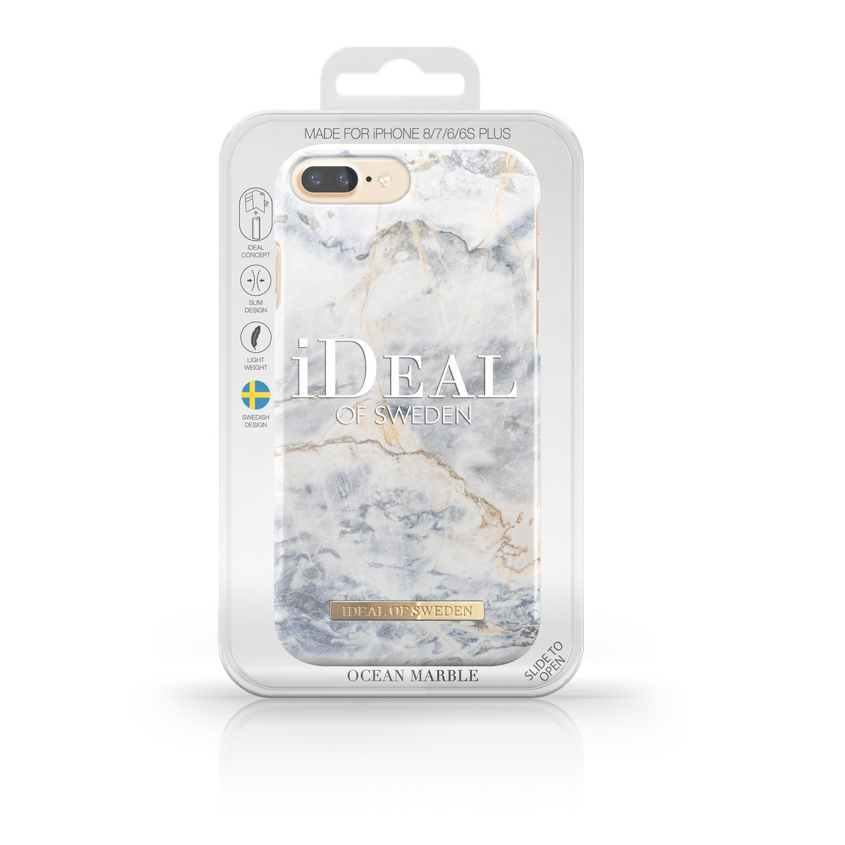 IDEAL OF SWEDEN Fashion, Backcover, Apple, iPhone 6 Plus, iPhone 7 Plus ,iPhone 8 Plus, Ocean Marble