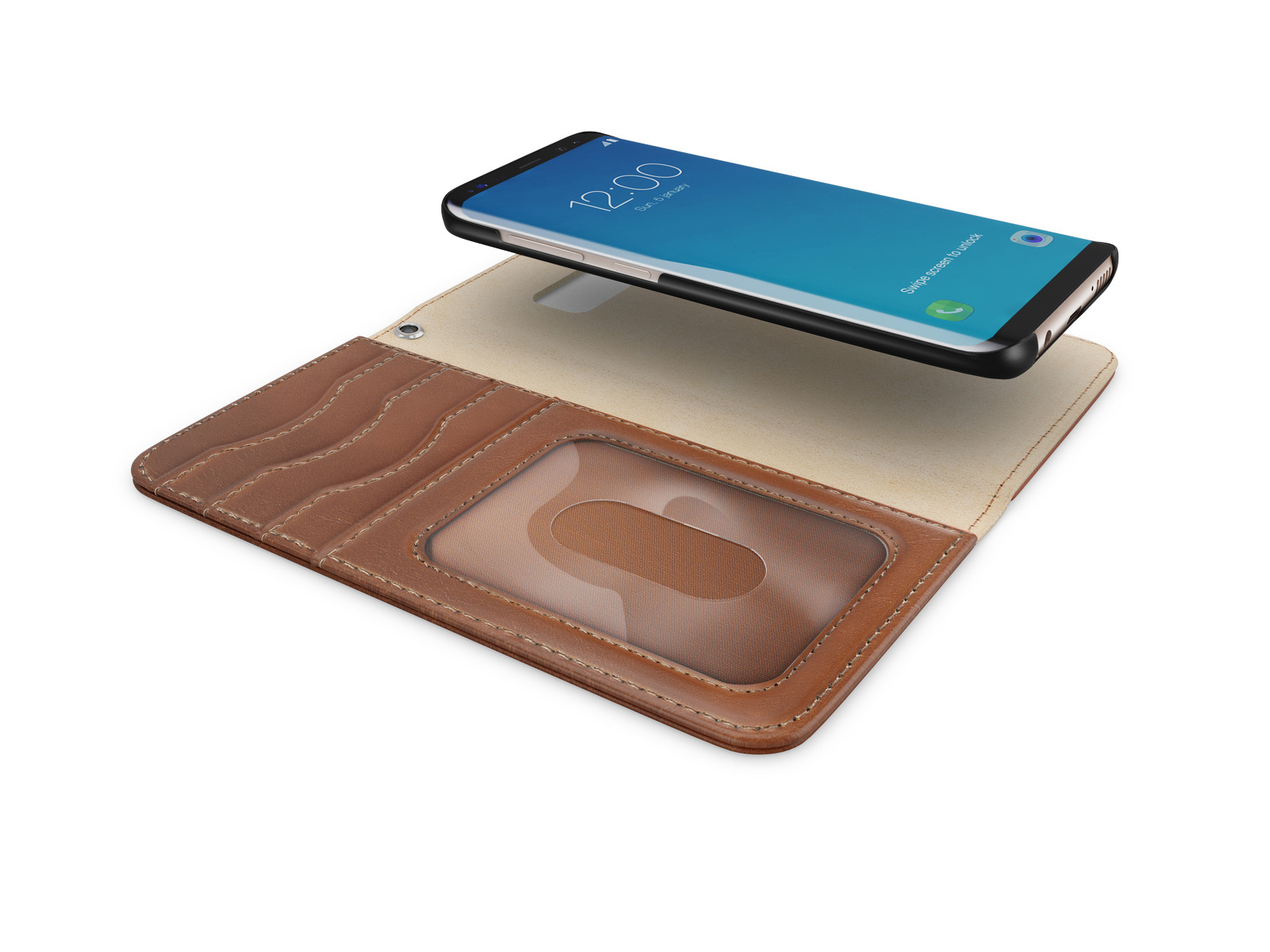 IDEAL OF SWEDEN Magnet, Bookcover, Samsung, Galaxy S8, Braun