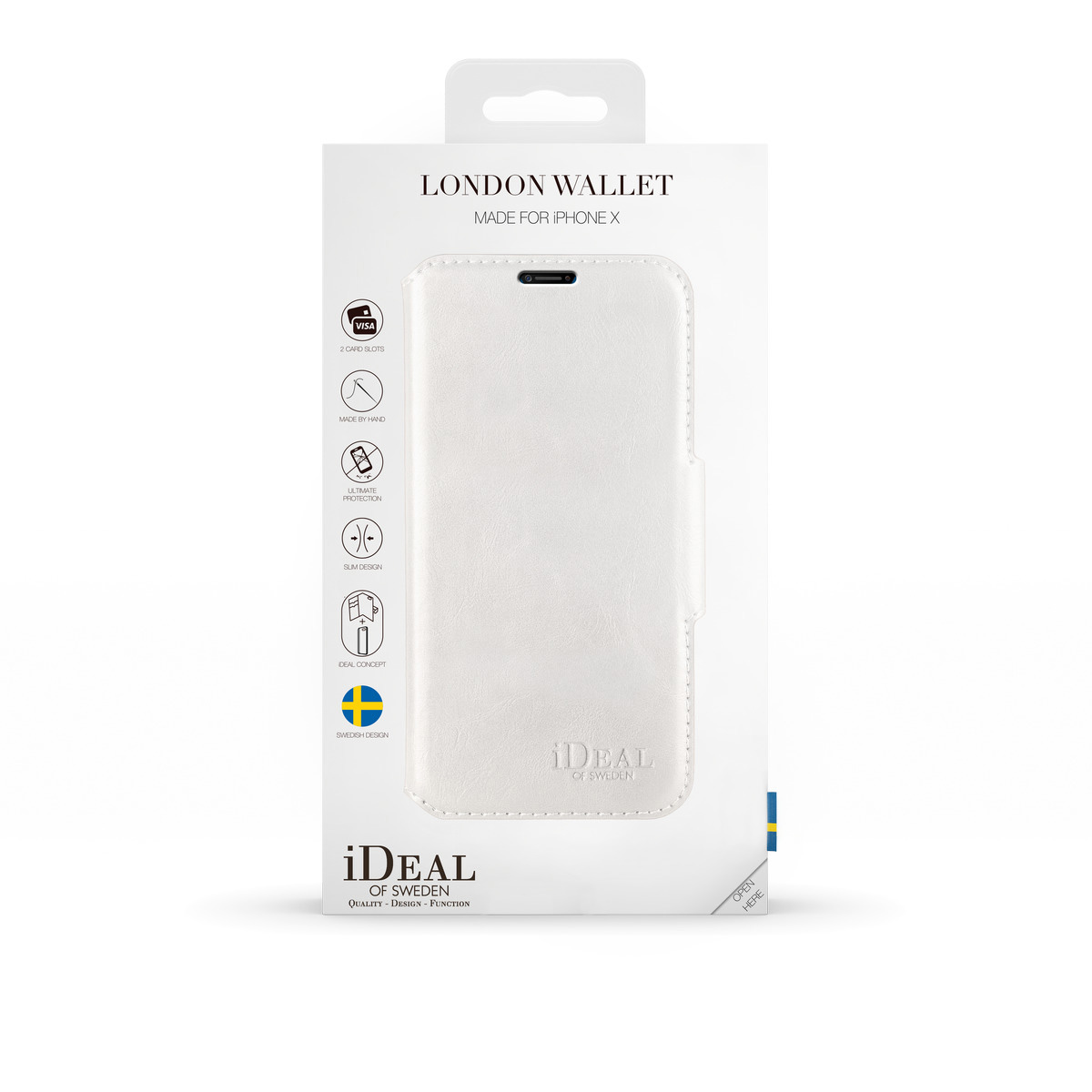 IDEAL OF SWEDEN London, Bookcover, Apple, iPhone X, Weiß