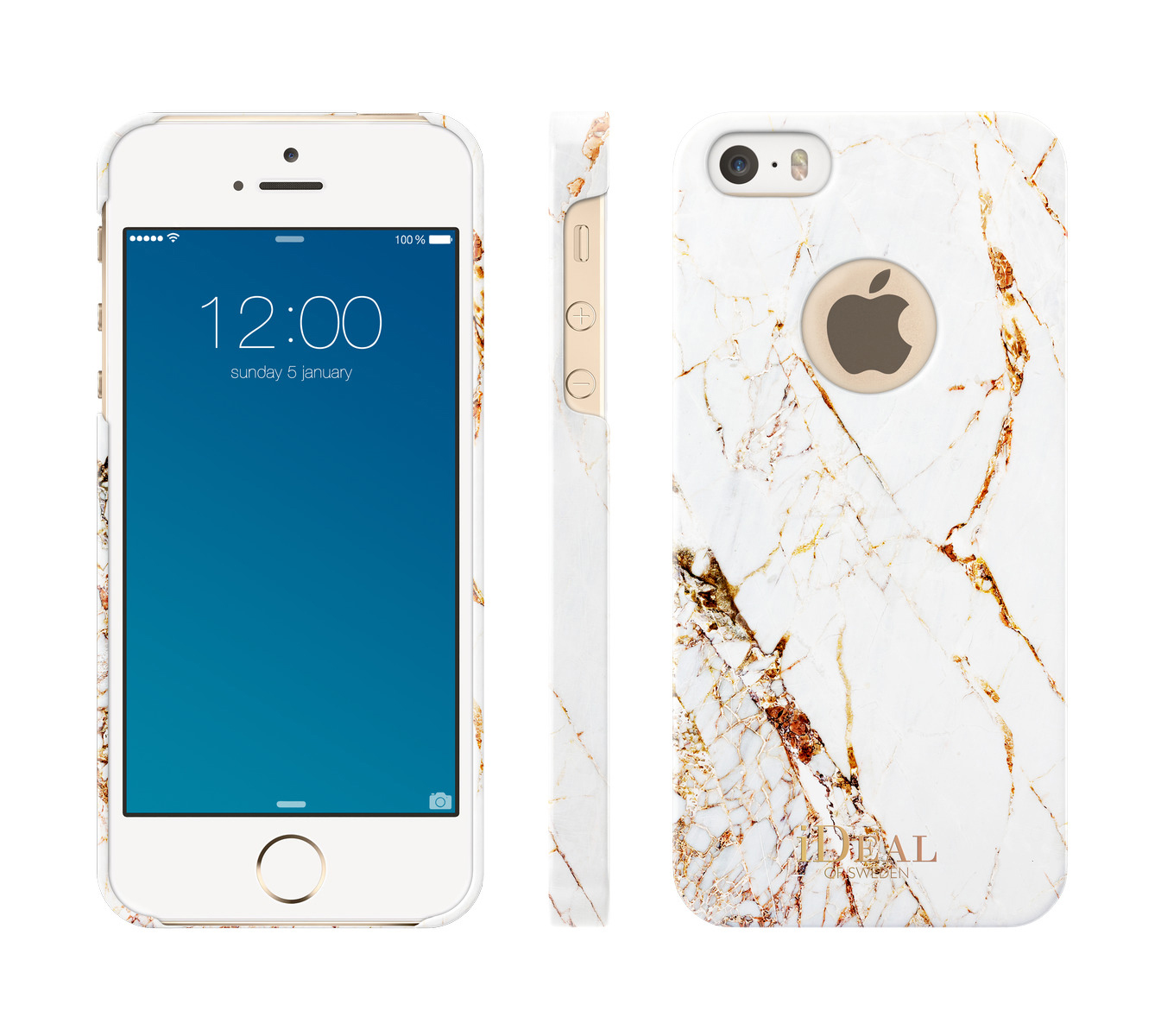 IDEAL OF SWEDEN Fashion, Backcover, Apple, iPhone SE (2016), Carrara Gold