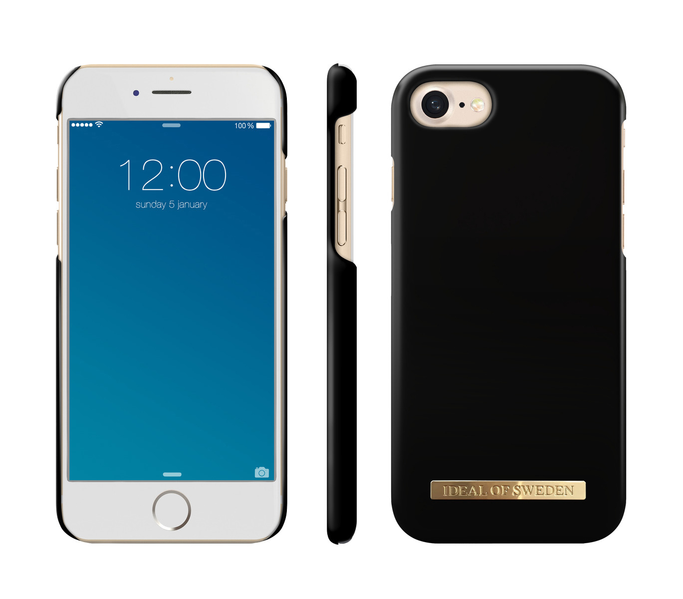 IDEAL OF SWEDEN Fashion, Backcover, Apple, iPhone 6, iPhone 7, iPhone 8, Matte Schwarz