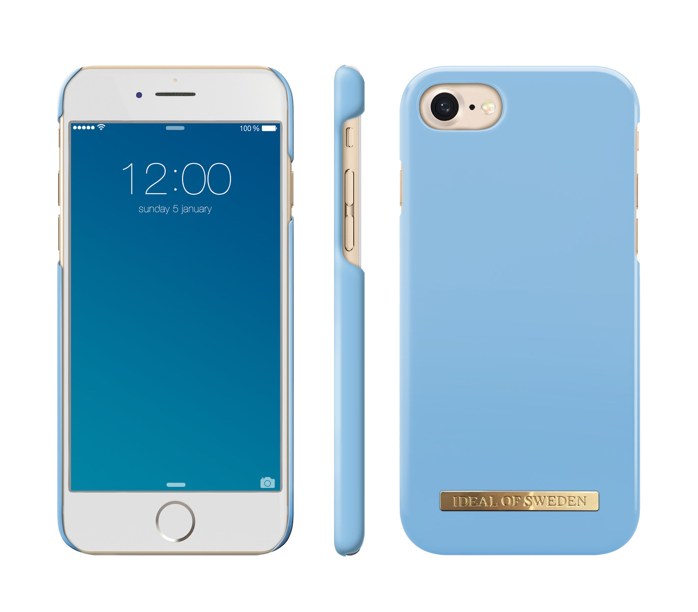 IDEAL OF SWEDEN Fashion, Backcover, Apple, iPhone 6, iPhone 7, iPhone 8, Airy Blue