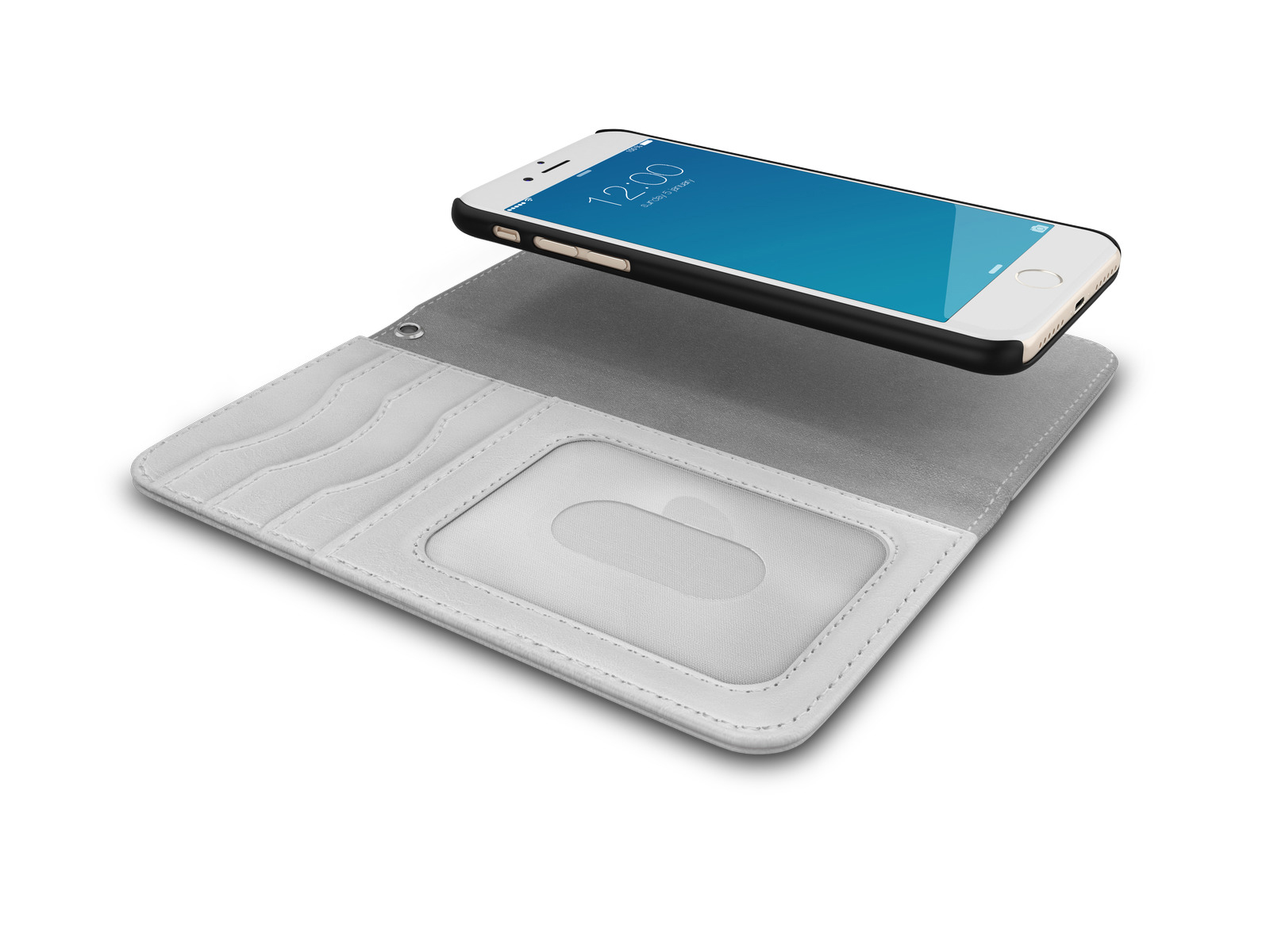 IDEAL OF SWEDEN Magnet, Bookcover, Apple, iPhone 6, iPhone 7, iPhone 8, Weiß