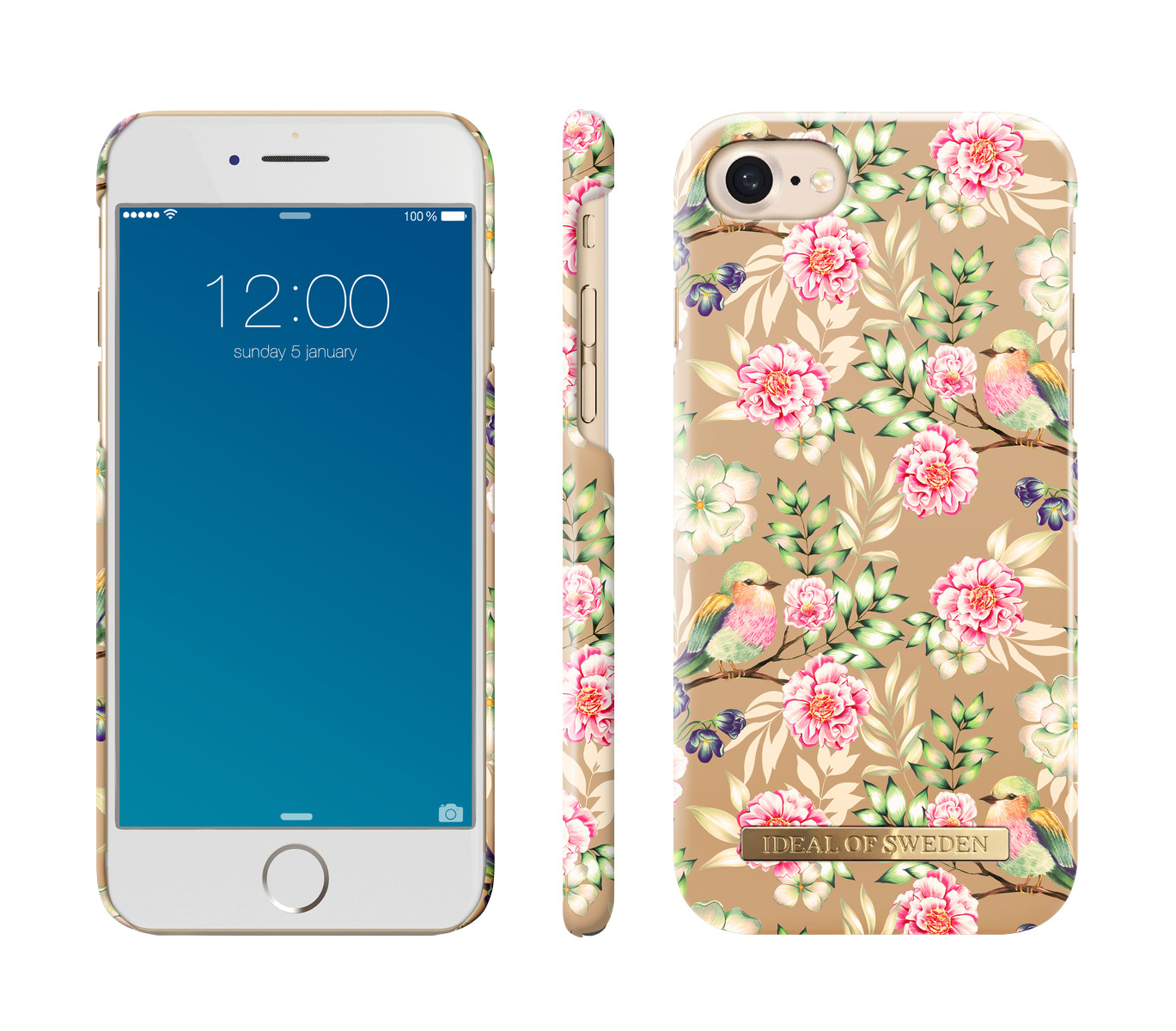 7, iPhone Fashion, 8, IDEAL Backcover, Birds iPhone 6, Apple, Champagne iPhone SWEDEN OF