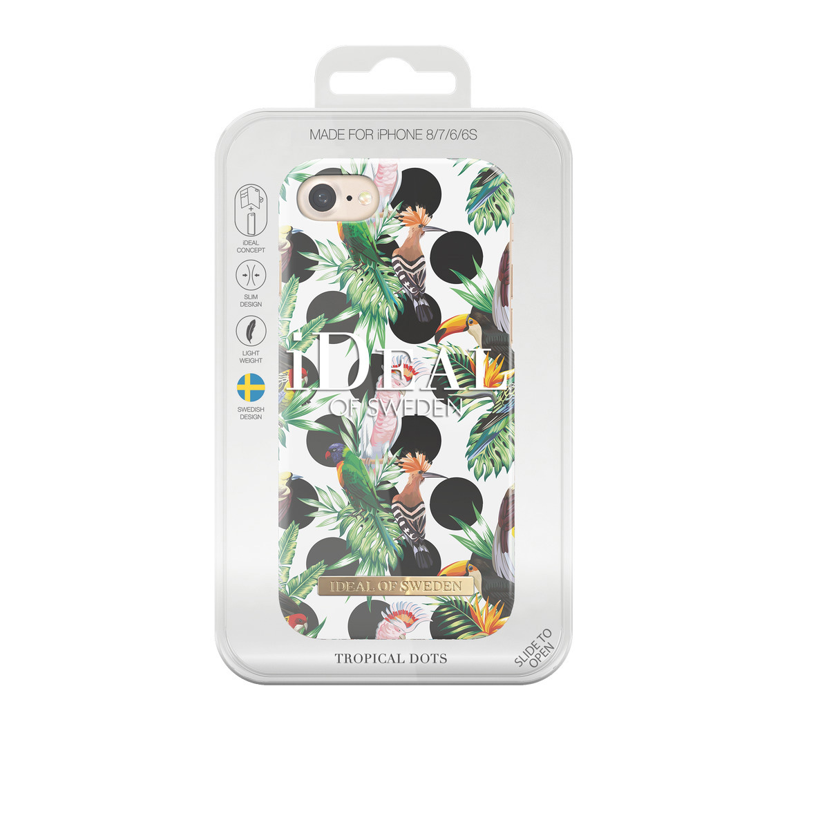 IDEAL OF SWEDEN Fashion, Backcover, Apple, iPhone 6, iPhone 7, iPhone 8, Tropical Dots