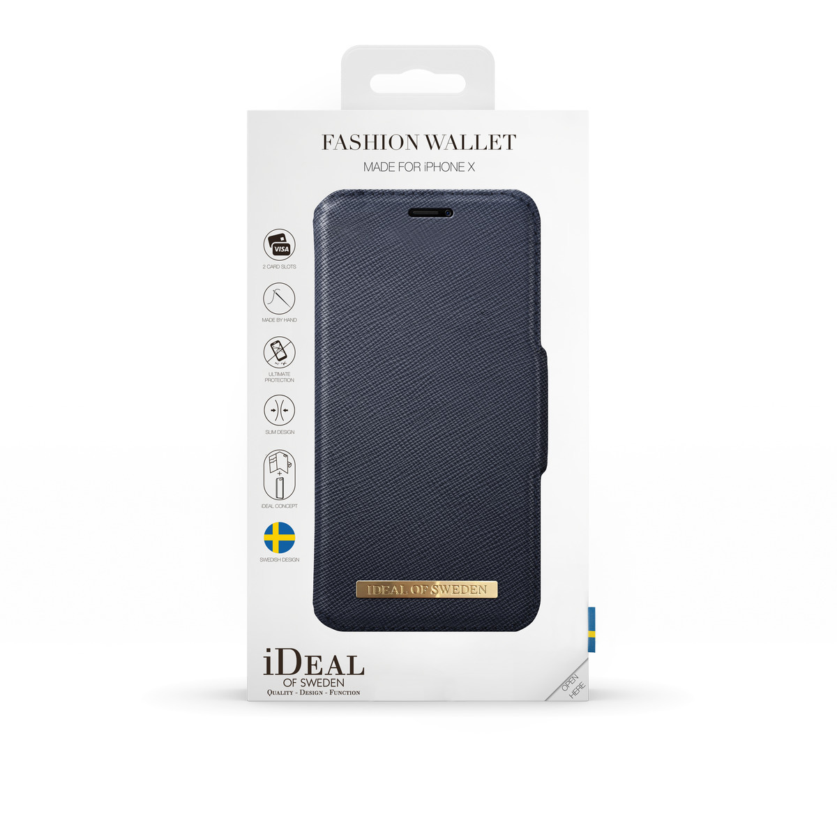 IDEAL OF SWEDEN Fashion, Bookcover, Apple, iPhone X, Marine