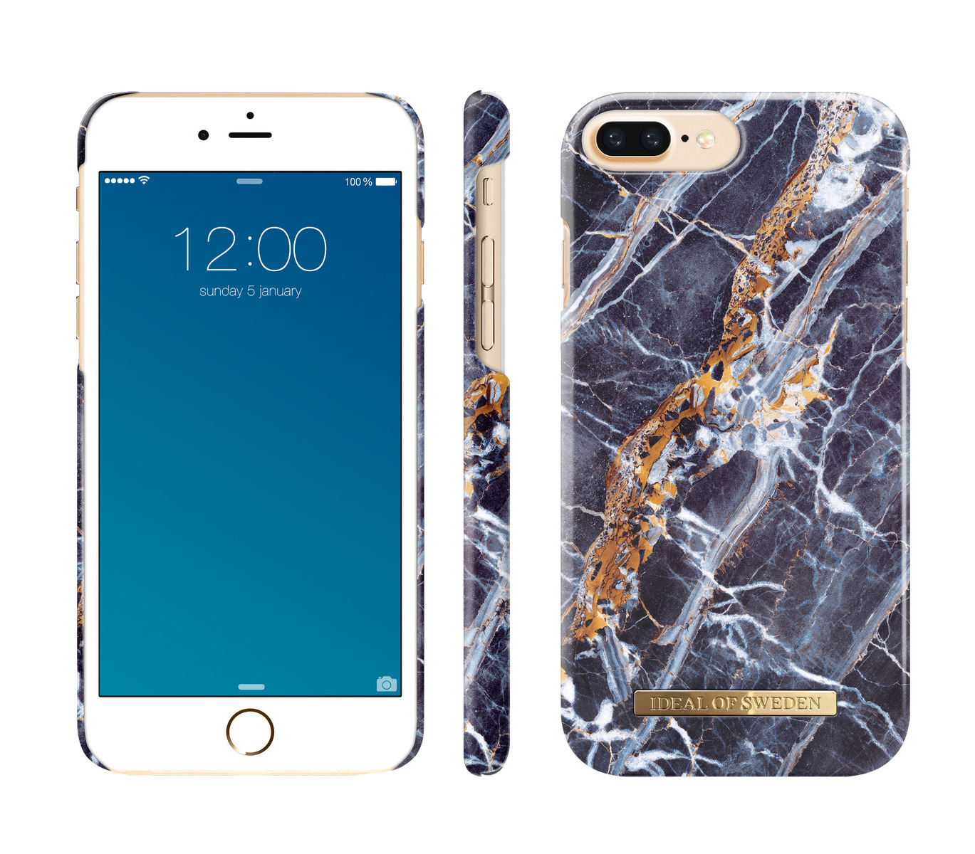 IDEAL OF SWEDEN Fashion, Backcover, Apple, iPhone 6 Plus, iPhone 7 Plus ,iPhone 8 Plus, Blue Marble