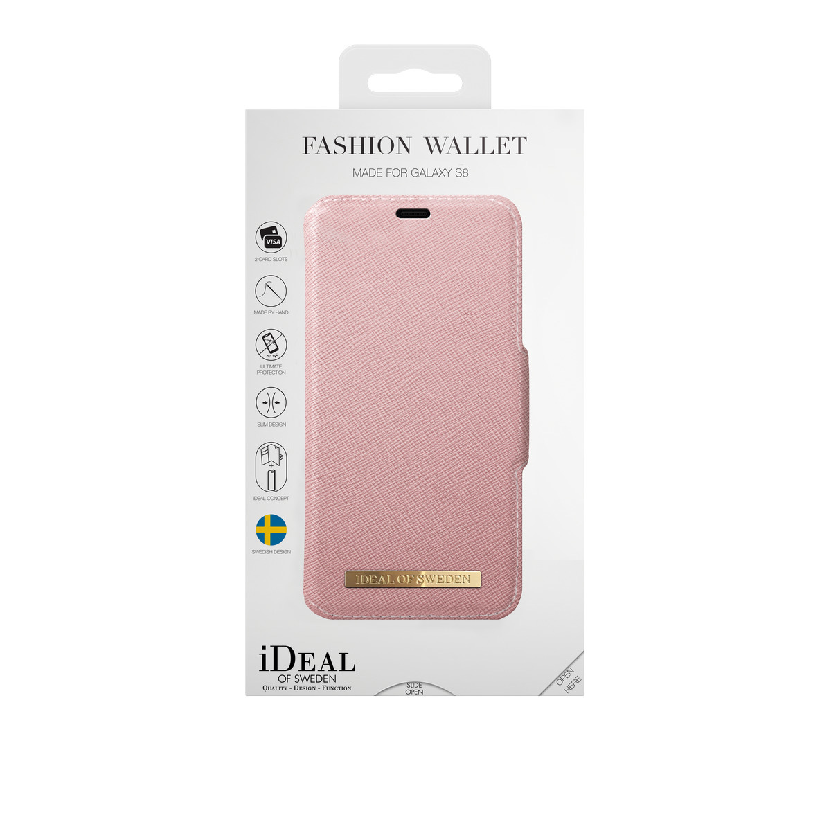 IDEAL OF SWEDEN Fashion, Bookcover, Samsung, Galaxy S8, Rosa