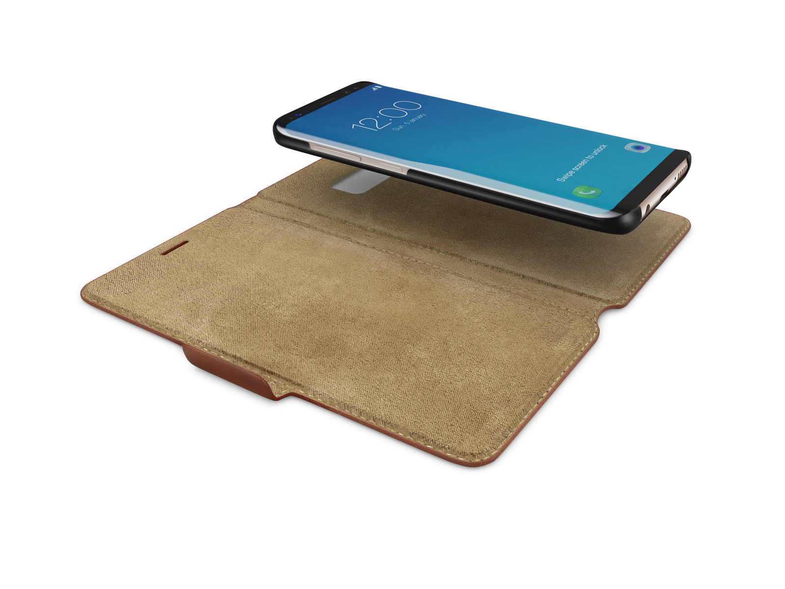 IDEAL OF SWEDEN London, Bookcover, Samsung, Galaxy S8, Braun