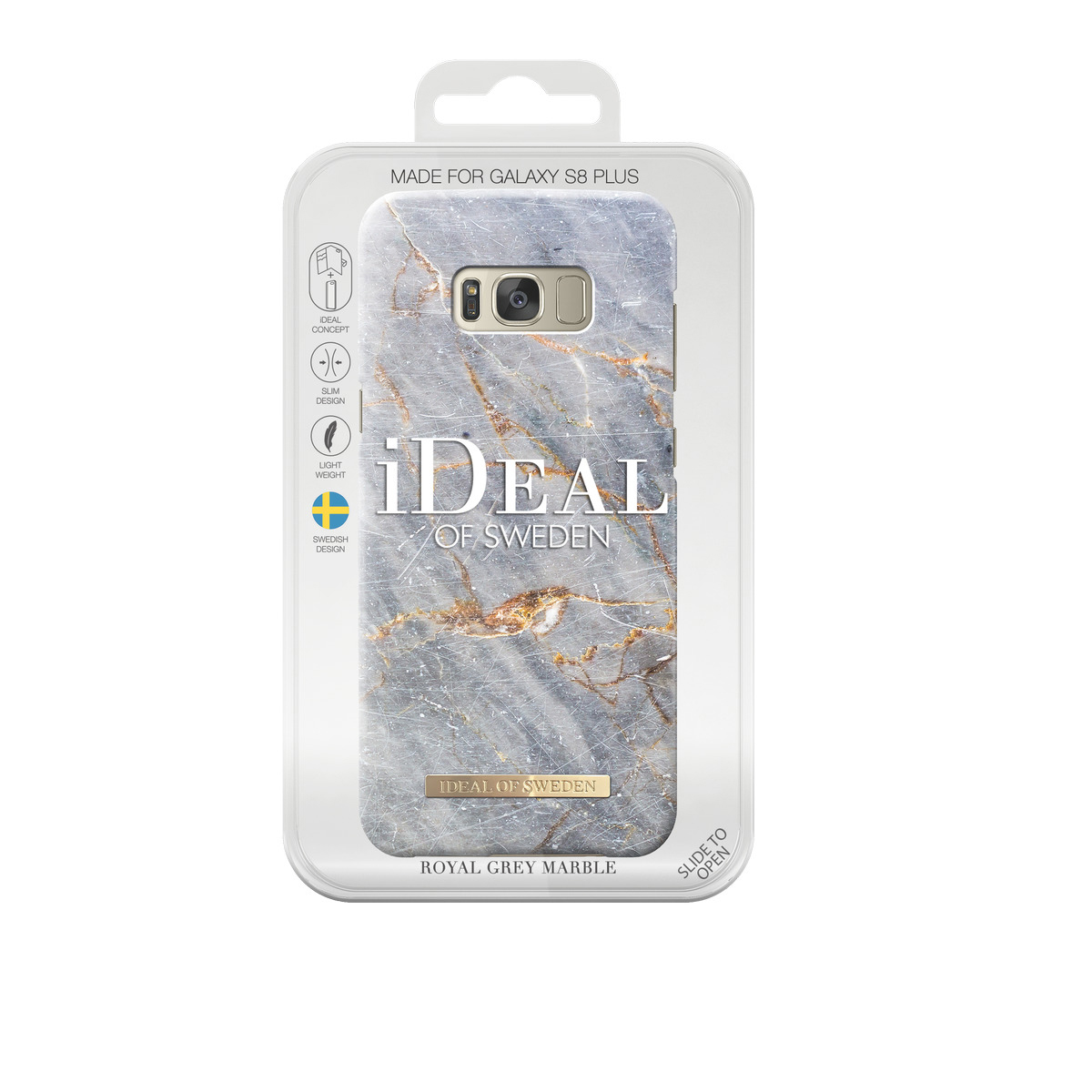 IDEAL OF SWEDEN Fashion, Backcover, Samsung, Galaxy S8+, Grey Marble