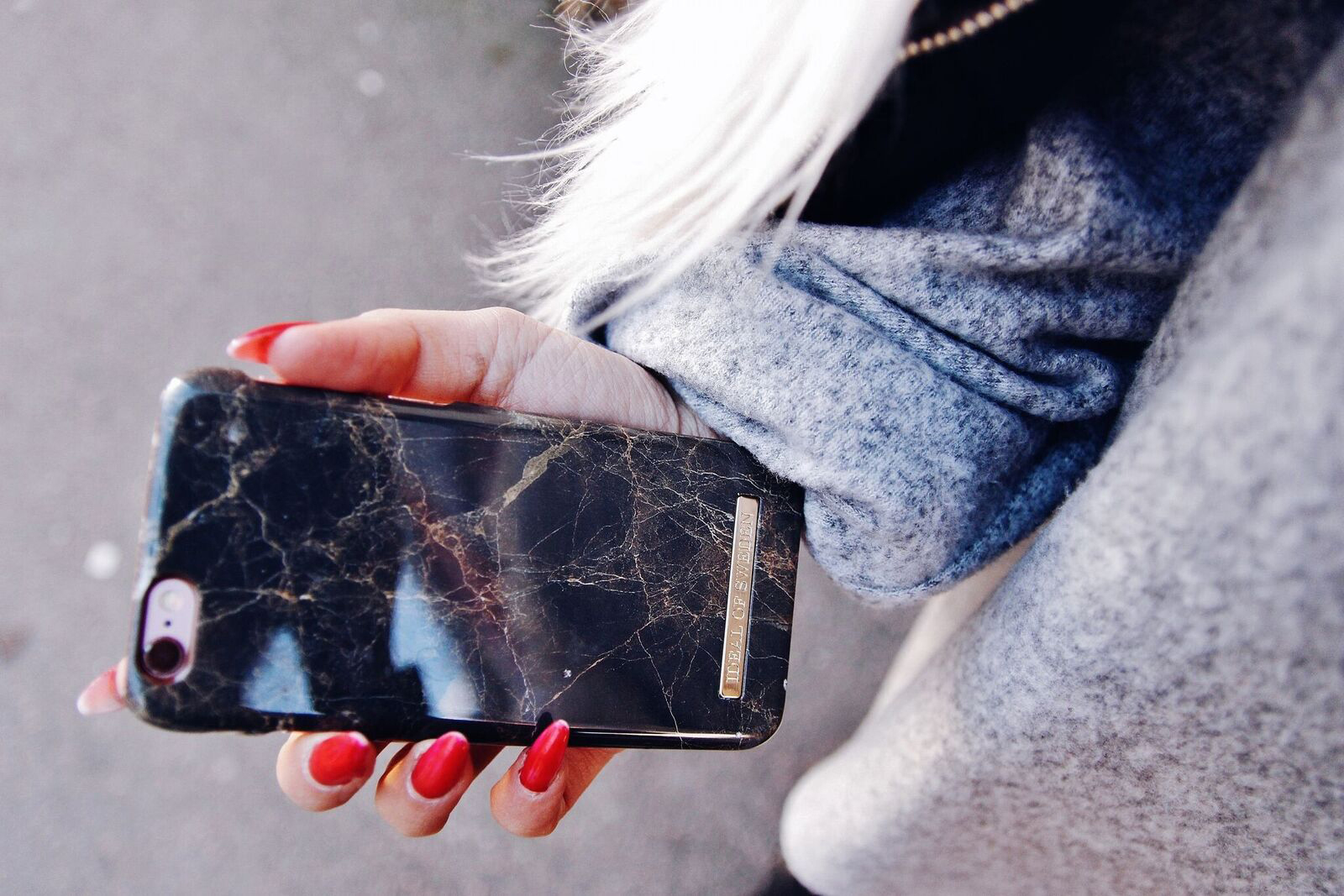 IDEAL OF SWEDEN Fashion, Backcover, Apple, iPhone 6, iPhone 7, iPhone 8, Brown Marble