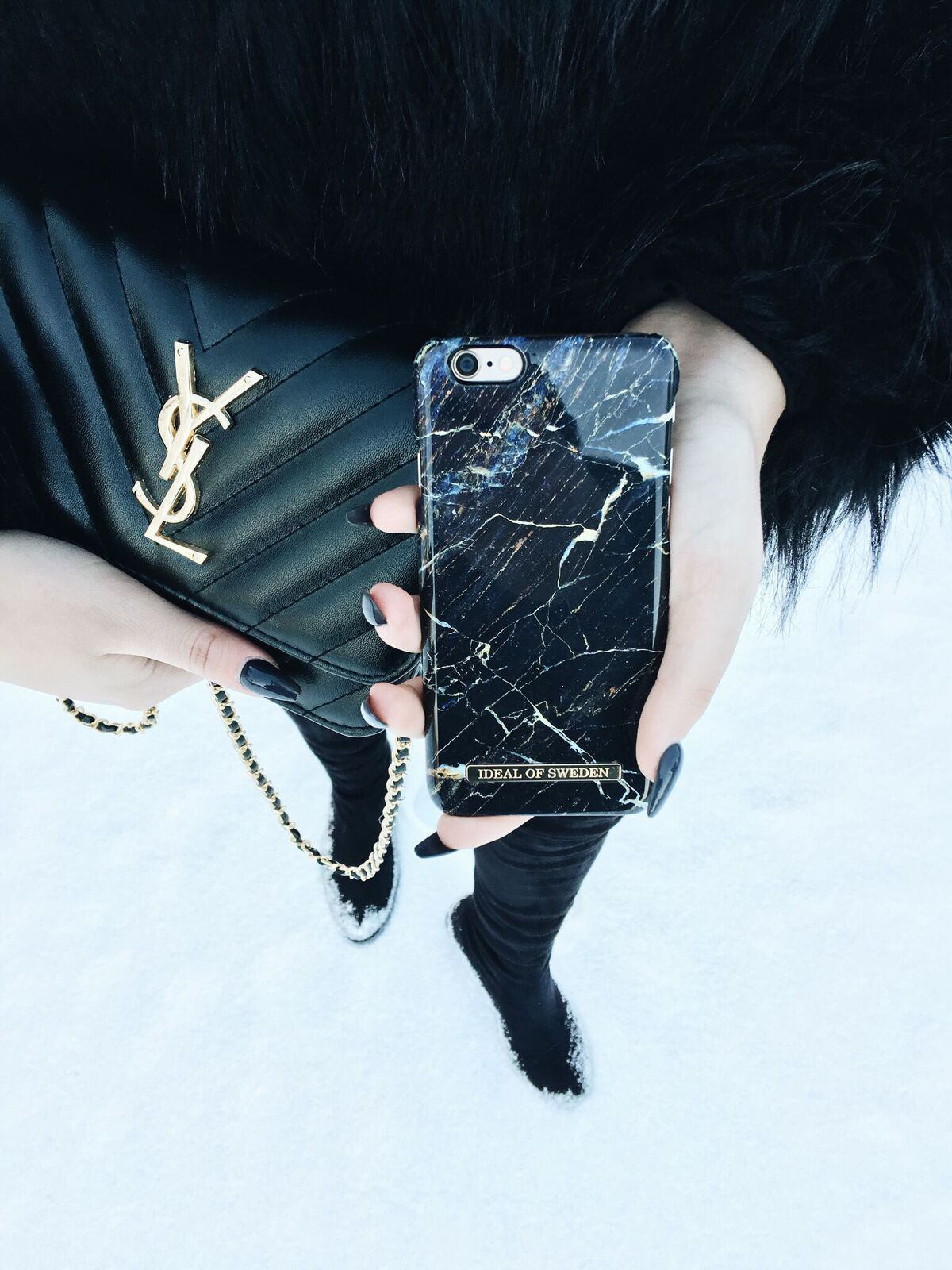 IDEAL OF SWEDEN Fashion, Backcover, Apple, iPhone SE (2016), Port Laurent Marble