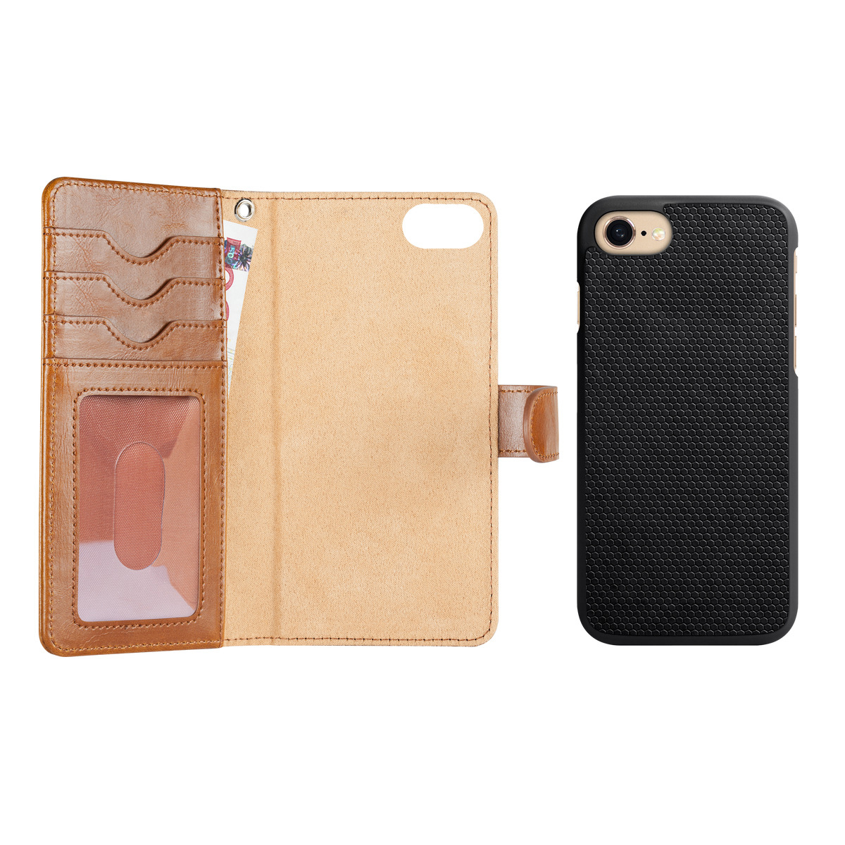 IDEAL OF SWEDEN Magnet, Bookcover, Apple, iPhone 6, iPhone 7, iPhone 8, Braun