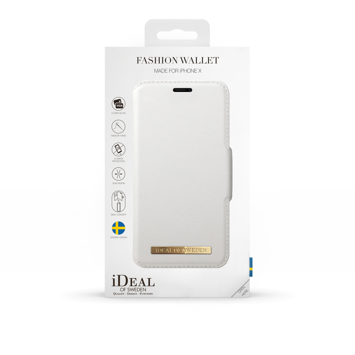 iPhone Bookcover, Apple, SWEDEN X, Weiß OF IDEAL Fashion,