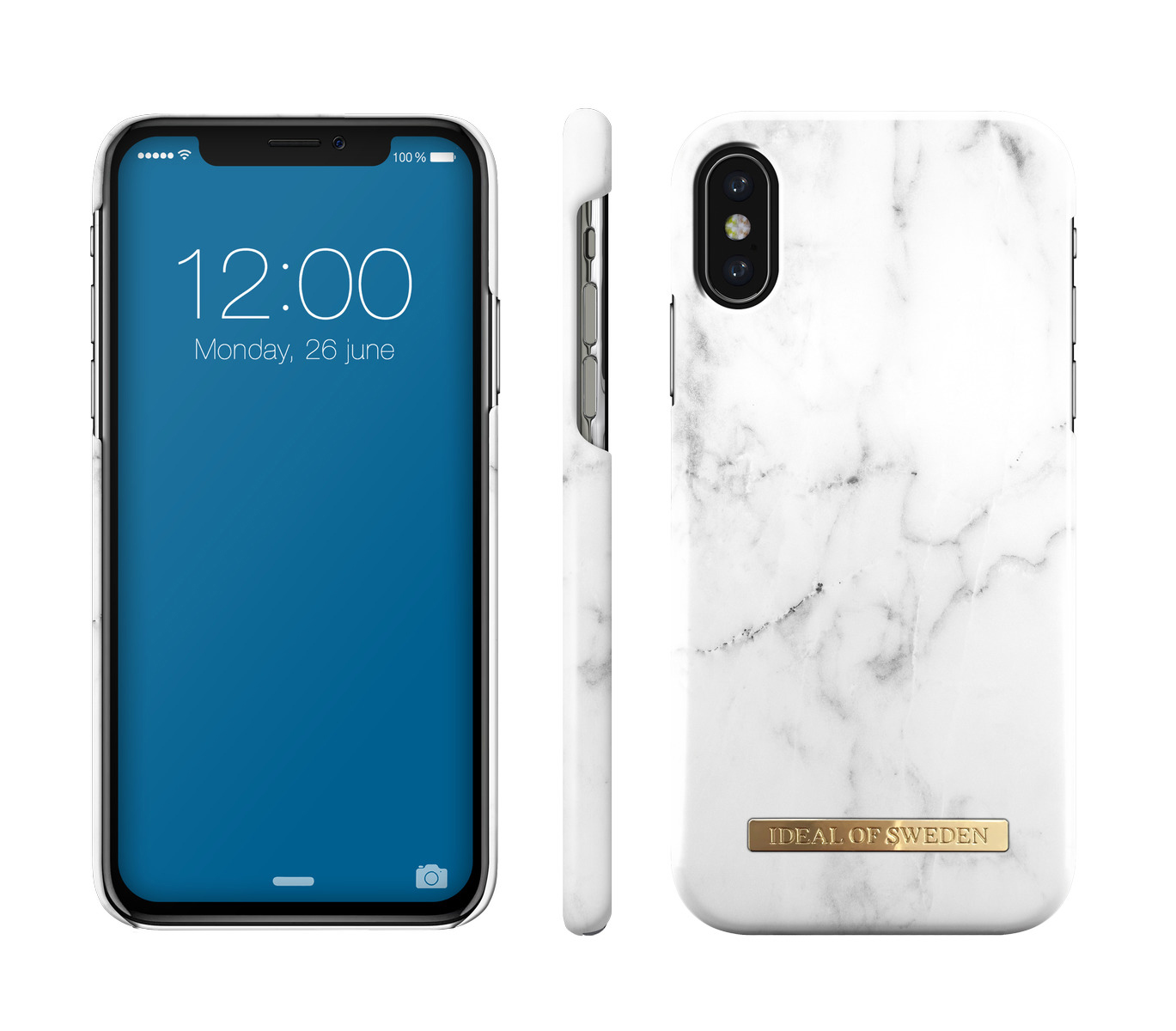 IDEAL OF SWEDEN Fashion, Backcover, Apple, iPhone X, White Marble