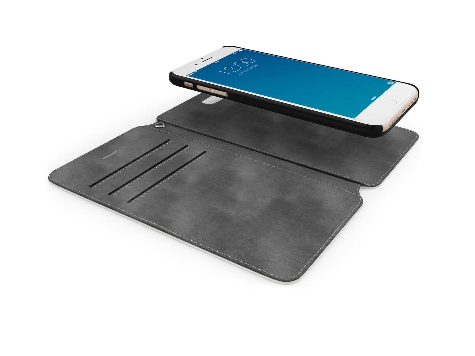 IDEAL OF SWEDEN STHLM, Bookcover, Apple, iPhone 6 Plus, iPhone 7 Plus ,iPhone 8 Plus, Weiß