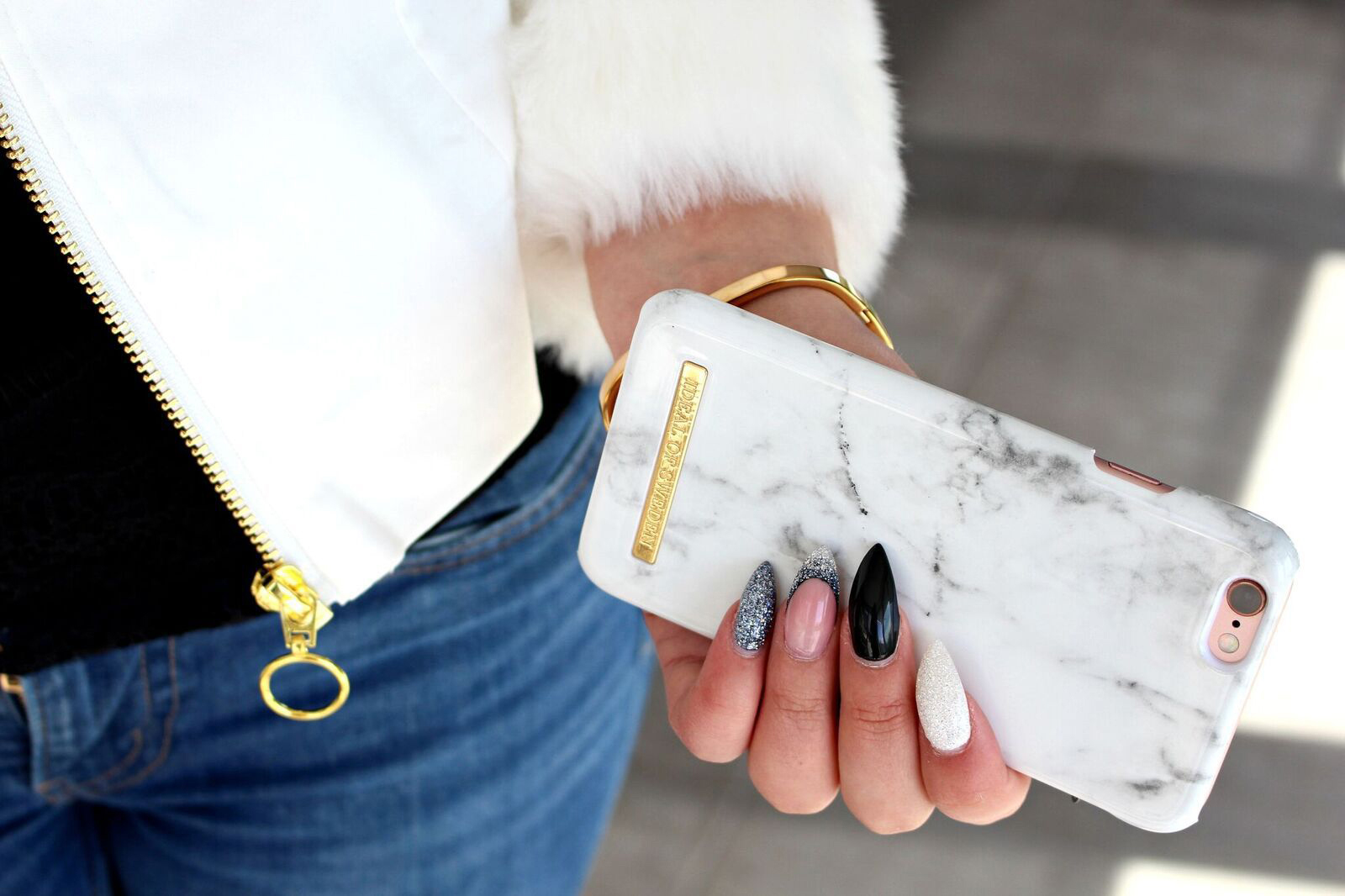 IDEAL OF SWEDEN Fashion, Backcover, Apple, iPhone 6, iPhone 7, iPhone 8, White Marble