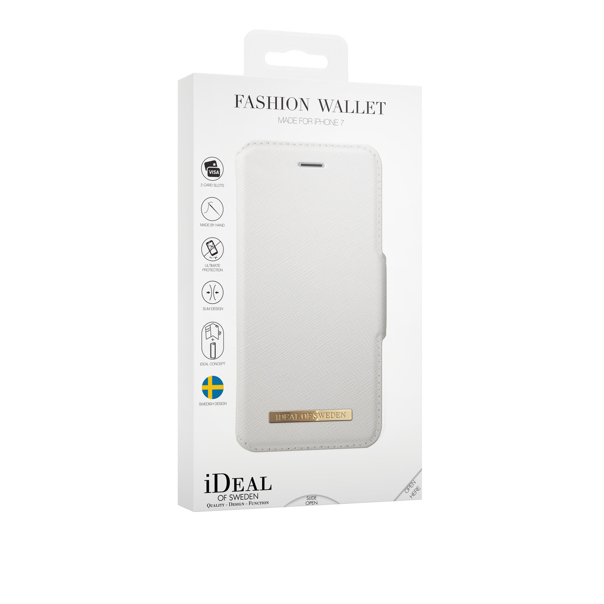 IDEAL OF SWEDEN Fashion, Bookcover, Apple, iPhone 6, iPhone 7, iPhone 8, Weiß