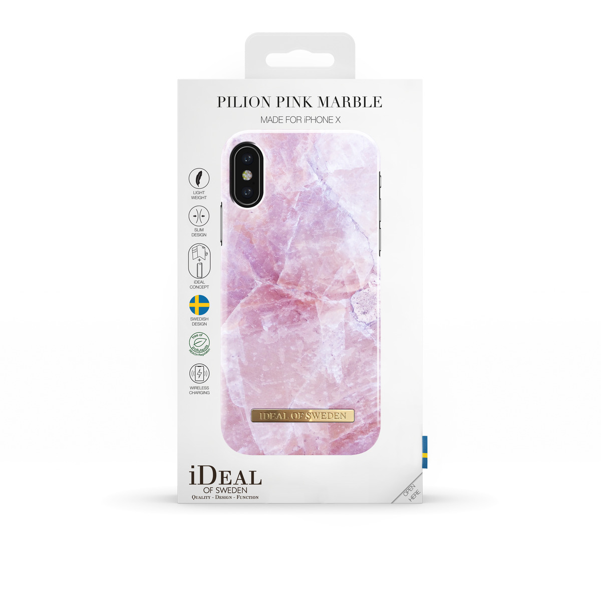 IDEAL OF SWEDEN Fashion, Backcover, Apple, iPhone X, Pink Marble