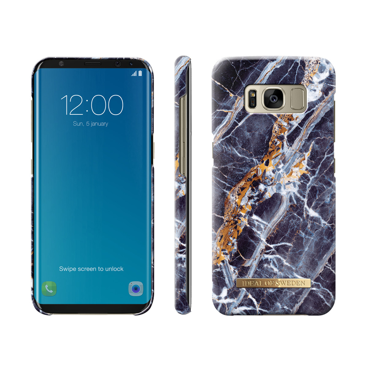 IDEAL OF SWEDEN Fashion, Backcover, Samsung, Galaxy S8, Midnight Blue Marble