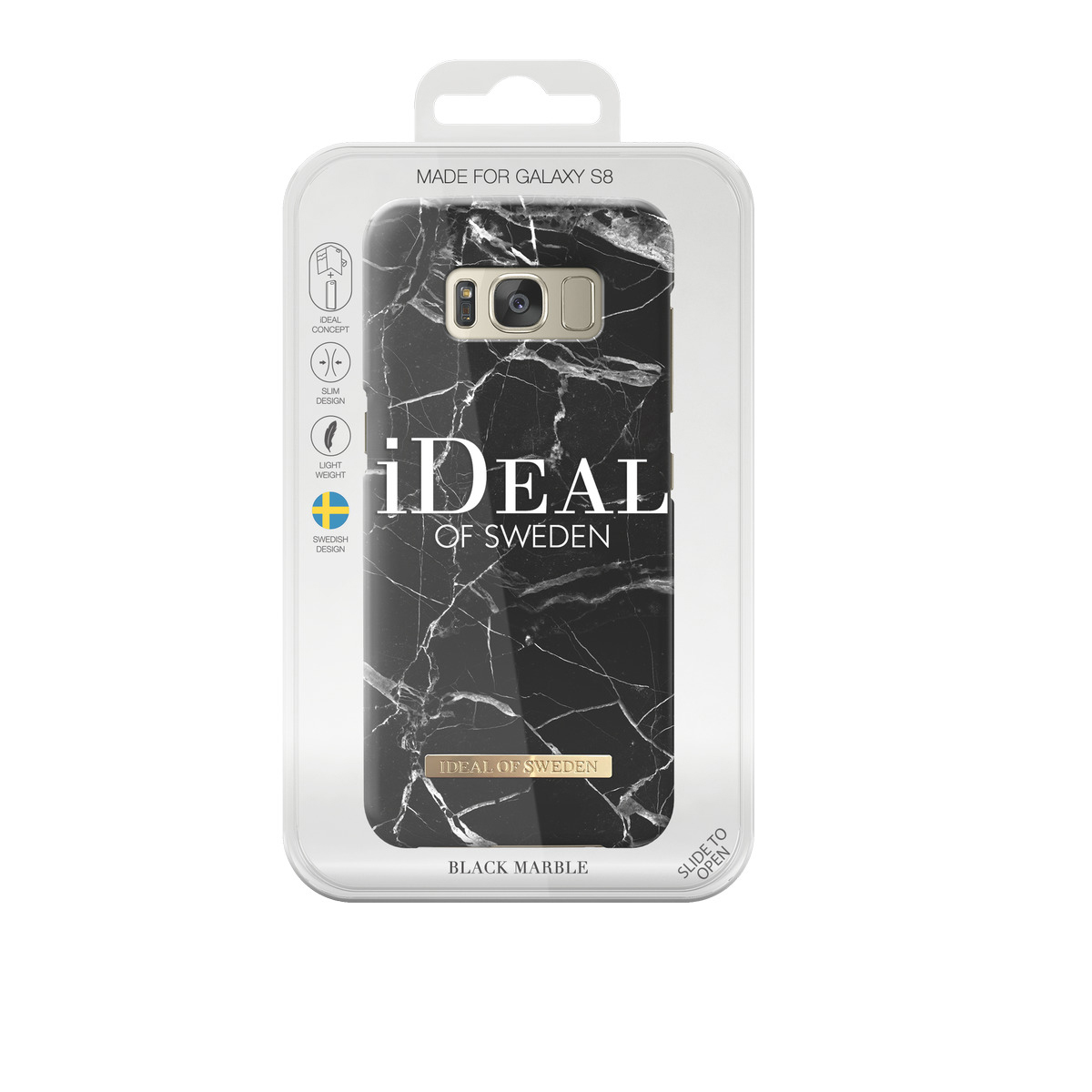 IDEAL OF SWEDEN Fashion, Backcover, Samsung, Galaxy S8, Black Marble