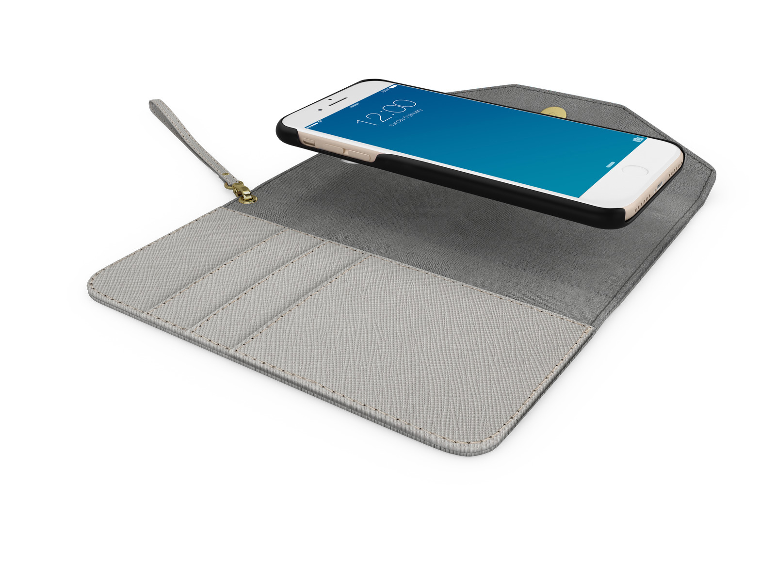 IDEAL OF SWEDEN Mayfair Clutch, Bookcover, Apple, iPhone 6 Plus, iPhone 7 Plus ,iPhone 8 Plus, Grau
