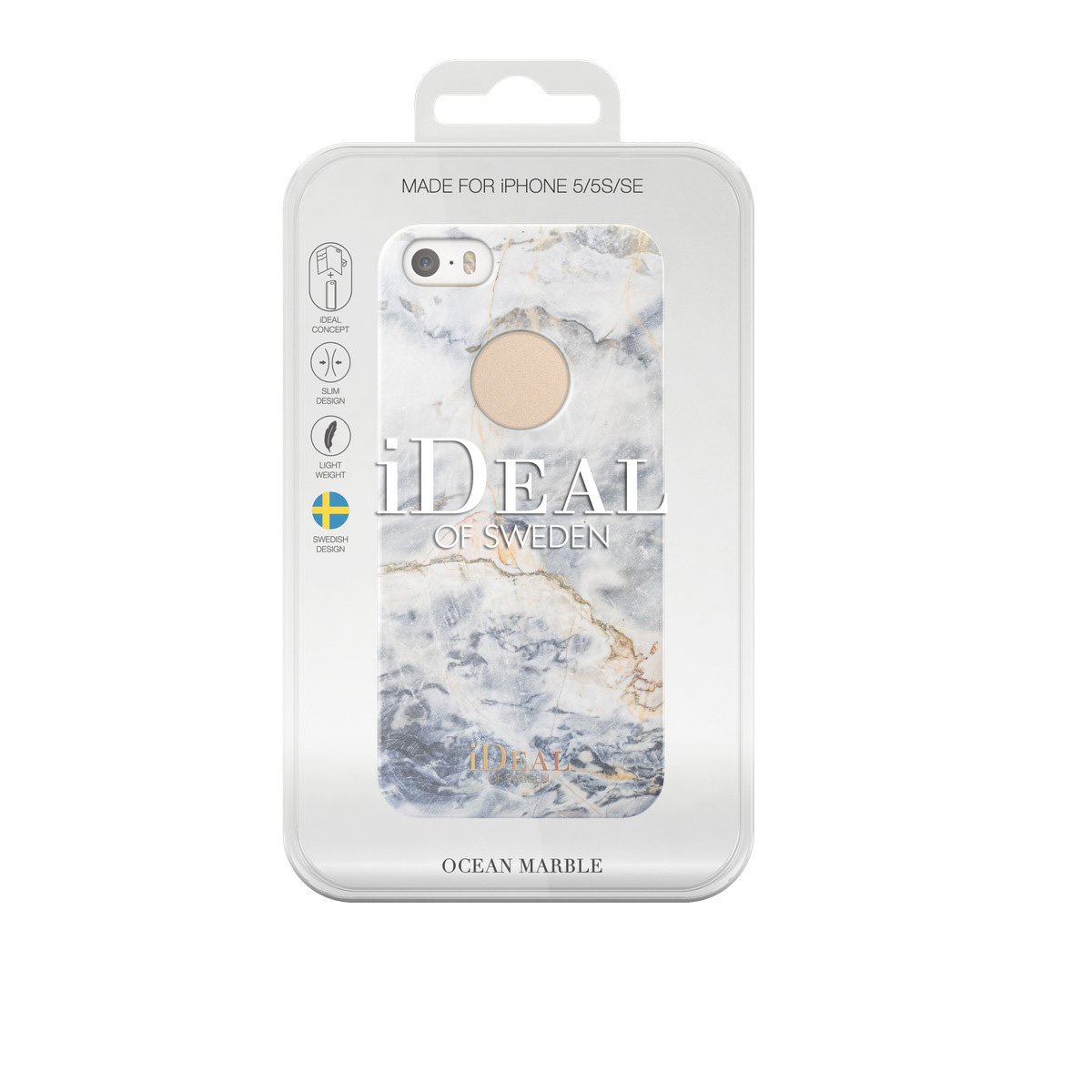 (2016), Backcover, IDEAL SWEDEN iPhone OF Marble Ocean Apple, Fashion, SE