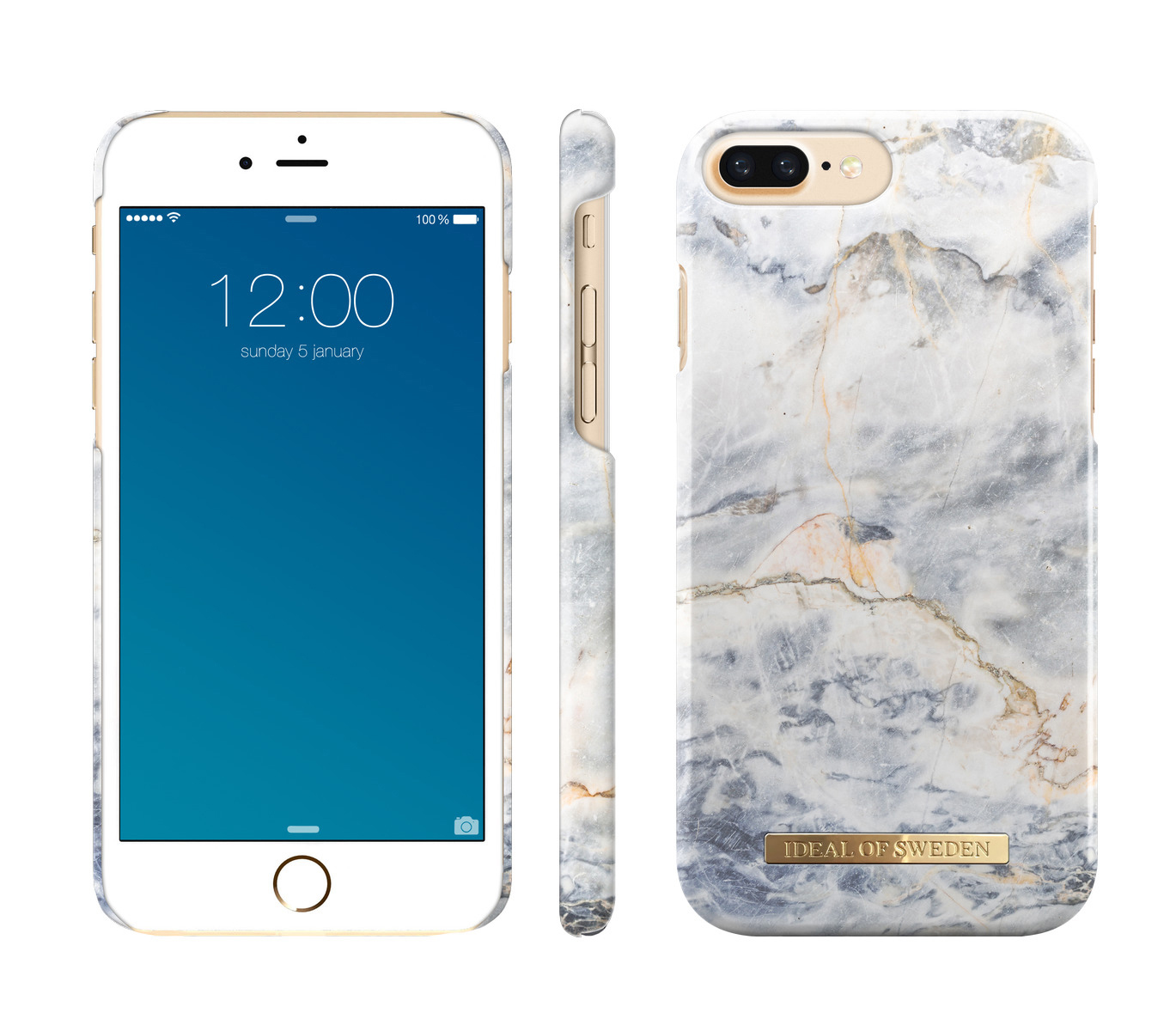 IDEAL OF SWEDEN Fashion, Backcover, Apple, iPhone 6 Plus, iPhone 7 Plus ,iPhone 8 Plus, Ocean Marble