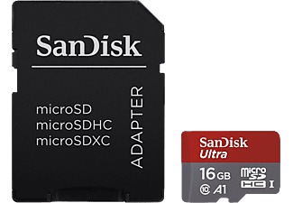 SANDISK MicroSDHC ultra 16GB Android kártya + adapter (173446)