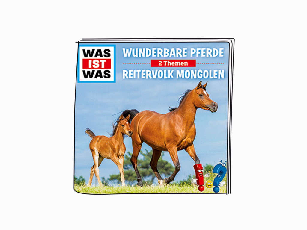 Wunderbare Hörfigur Mongol Pferde BOXINE / Reitervolk Tonie-Hörfigur: