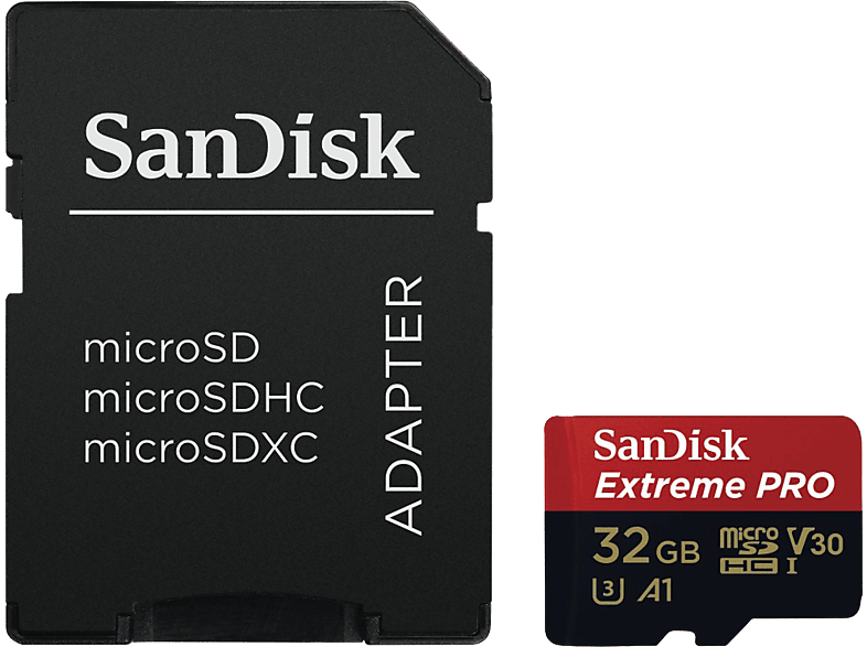 SANDISK MicroSDXC Extreme pro 32GB kártya + adapter (173427)