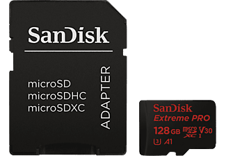 SANDISK MicroSDXC Extreme pro 128GB kártya + adapter (173429)