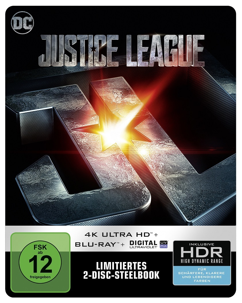 Justice League (exklusives SteelBook®) 4K Ultra HD Blu-ray + Blu-ray